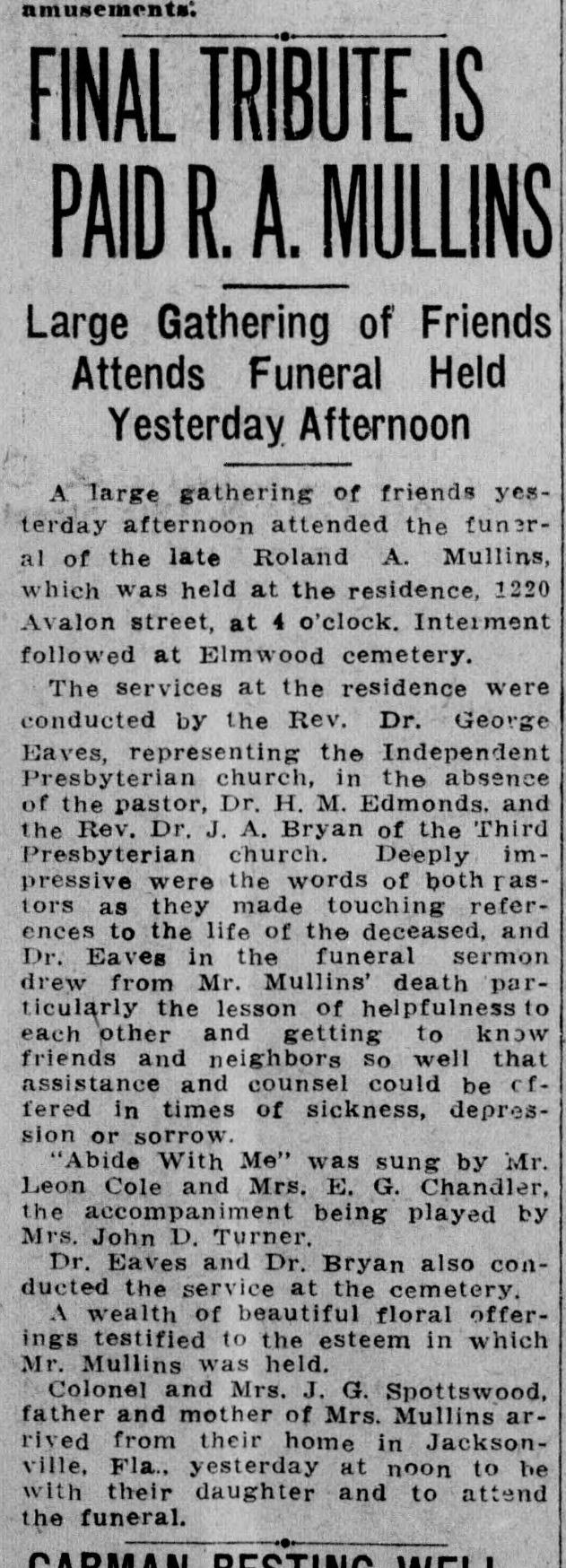 Roland.A. Mullins obituary